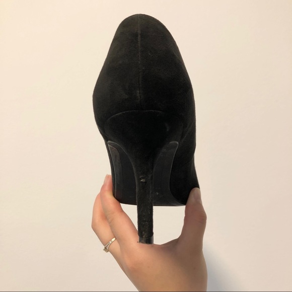 H&M heeled black classic pointy pumps - Picture 5 of 5